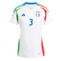 Fotbalové Dres Itálie Federico Dimarco #3 Dámské Venkovní ME 2024 Krátký Rukáv